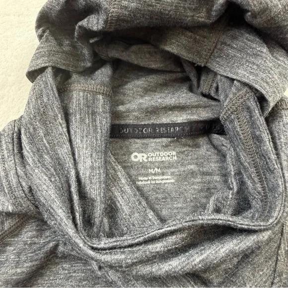 Outdoor Research Alpine Onset Merino Wool 150 Hoodie Black Heather Womens Medium - Picture 9 of 12